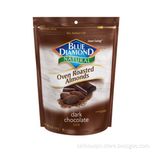Metallized Foil Bag for Food Packaging, like Fruit, Nuts, Candy, Biscuit, Cake, Bread, with Zipper